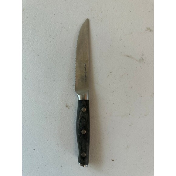 Pampered Chef PC High-Carbon German Steel Pakkawood Handle 4" Tomato Knife - Picture 2 of 3